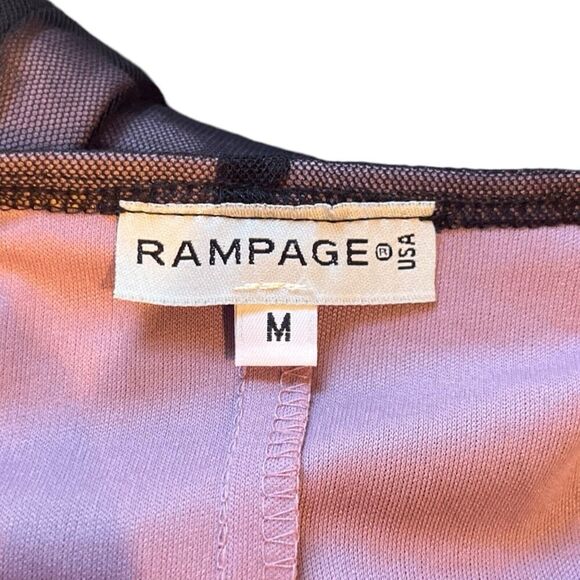 Vintage Rampage Dress Maxi Y2K 90s Fairycore Whimsigoth Purple Black Mesh US M - Picture 8 of 9